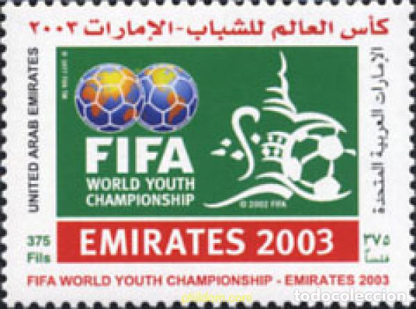 Sellos: 143001 MNH EMIRATOS ARABES UNIDOS 2003 CAMPEONATO DEL MUNDO DE FUTBOL JUVENIL