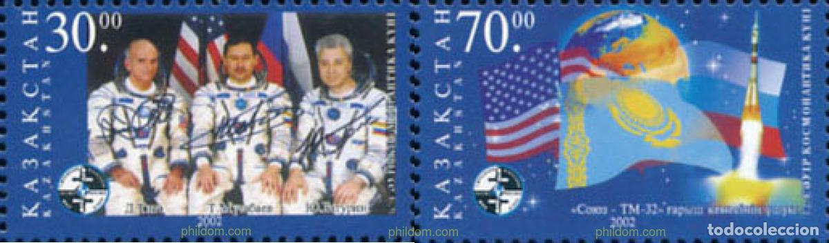 Sellos: 143251 MNH KAZAJSTAN 2002 DIA DEL ASTRONAUTA