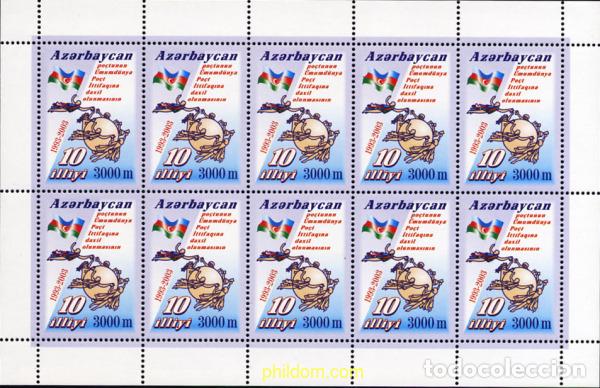 Sellos: 143885 MNH AZERBAIYAN 2003 10 ANIVERSARIO DE LA ENTRADA A LA UPU