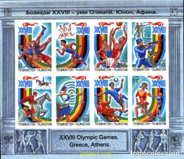 Sellos: 149646 MNH TAYIKISTAN 2004 28 JUEGOS OLIMPICOS DE VERANO ATENAS 2004