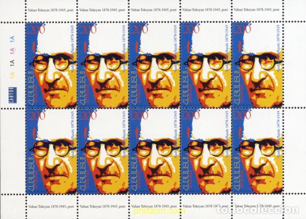 Sellos: 145474 MNH ARMENIA 2003 125 ANIVERSARIO DEL NACIMIENTO DE VAHAN TEKEYAN