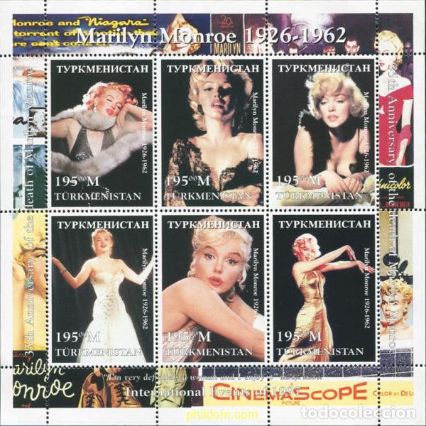 Sellos: 587720 MNH TURKMENISTAN 1997 35 ANIVERSARIO DE LA MUERTE DE MARILYN MONROE