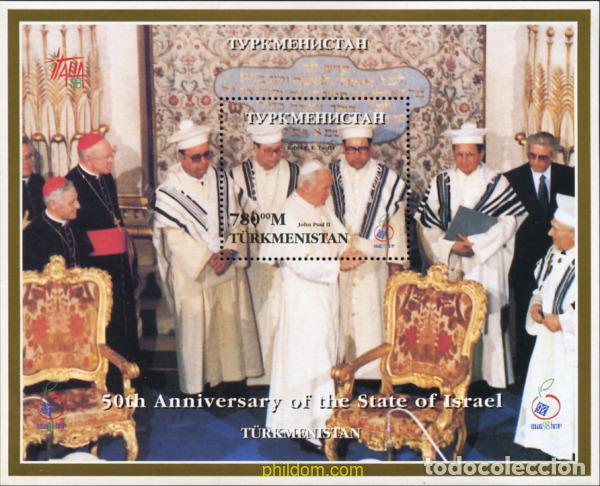 Sellos: 296990 MNH TURKMENISTAN 1998 VISITA DEL PAPA JUAN PABLO II