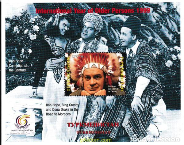 Sellos: 607943 MNH TURKMENISTAN 1999 BOB HOPR COMICO DEL CINE