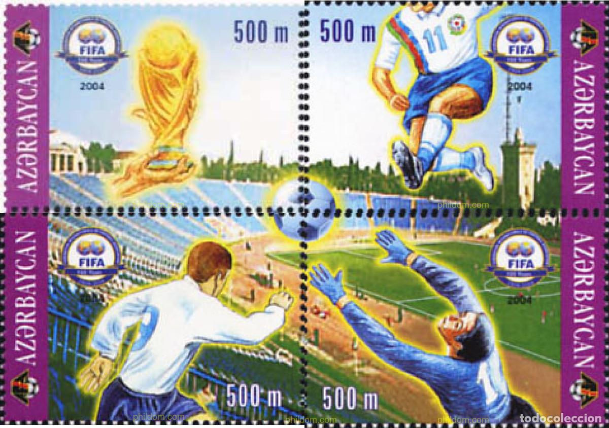 Sellos: 147437 MNH AZERBAIYAN 2004 CENTENARIO DE LA FIFA