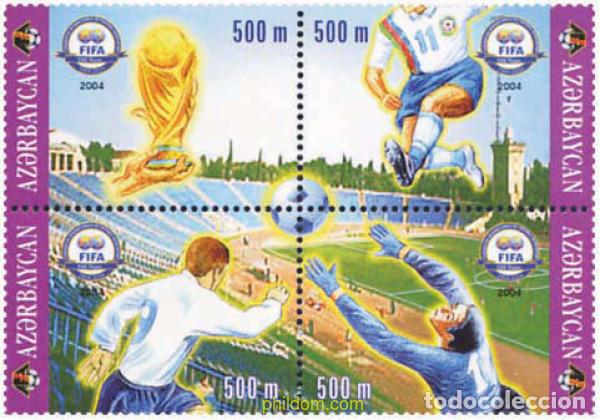Sellos: 147438 MNH AZERBAIYAN 2004 CENTENARIO DE LA FIFA