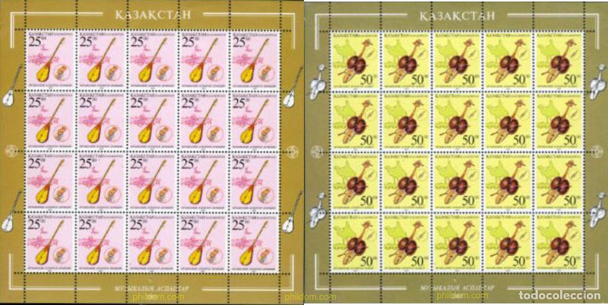 Sellos: 180818 MNH KAZAJSTAN 2003 INSTRUMENTOS MUSICALES