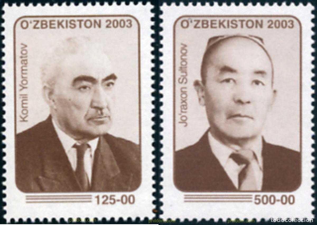 Sellos: 149182 MNH UZBEKISTAN 2003 PERSONALIDADES