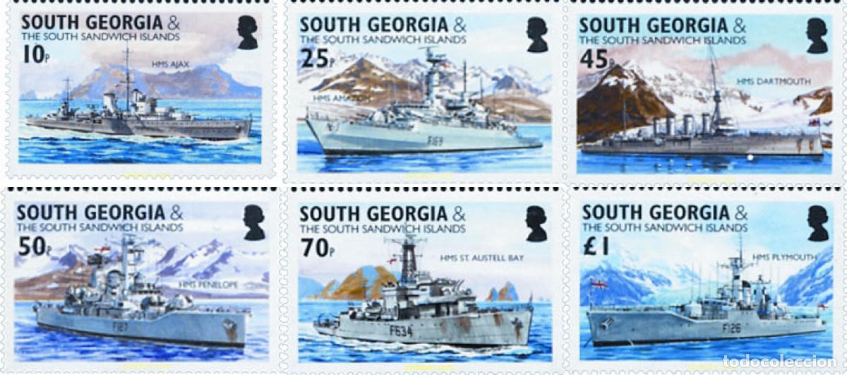 Sellos: 149449 MNH GEORGIA SUR Y SANDWICH SUR 2004 BARCOS DE LA ROYAL NAVY