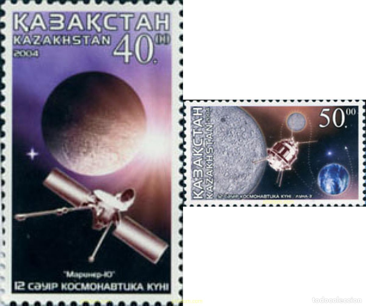 Sellos: 151919 MNH KAZAJSTAN 2004 DIA DEL ASTRONAUTA