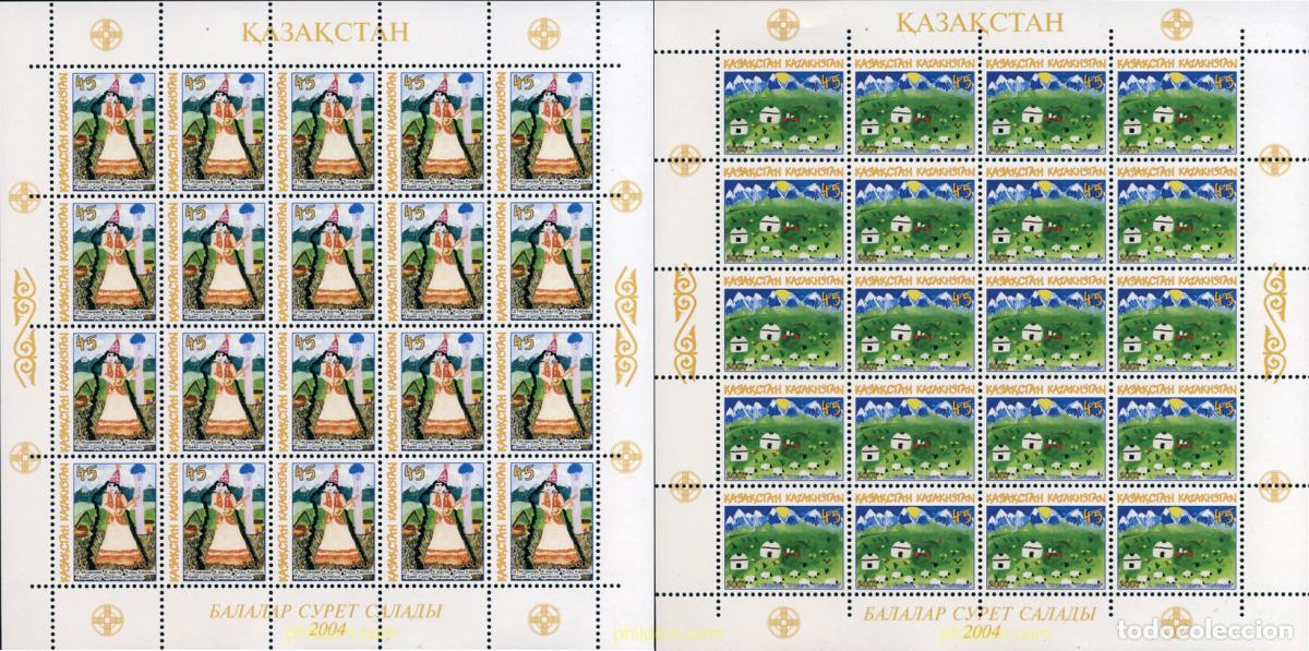 Sellos: 151930 MNH KAZAJSTAN 2004 DIBUJOS INFANTILES