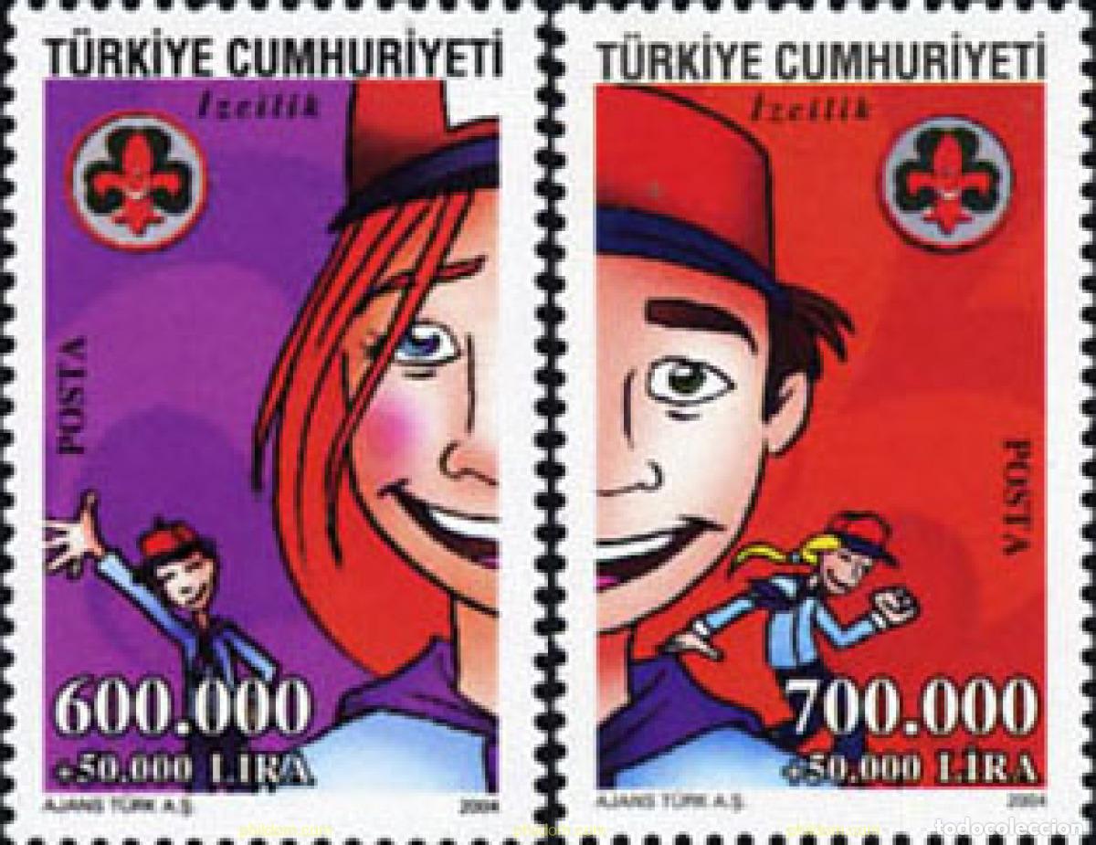 Sellos: 153617 MNH TURQUIA 2004 ESCULTISMO