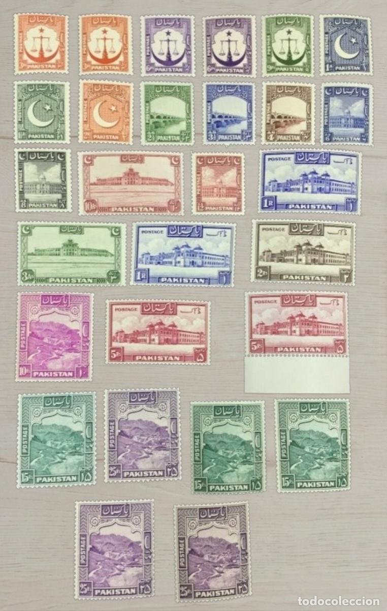 Briefmarken: PAKISTAN 1948-1954 First Definitives Set &ndash; 30 Premium Stamps / High Rupee Values / Mint Unused