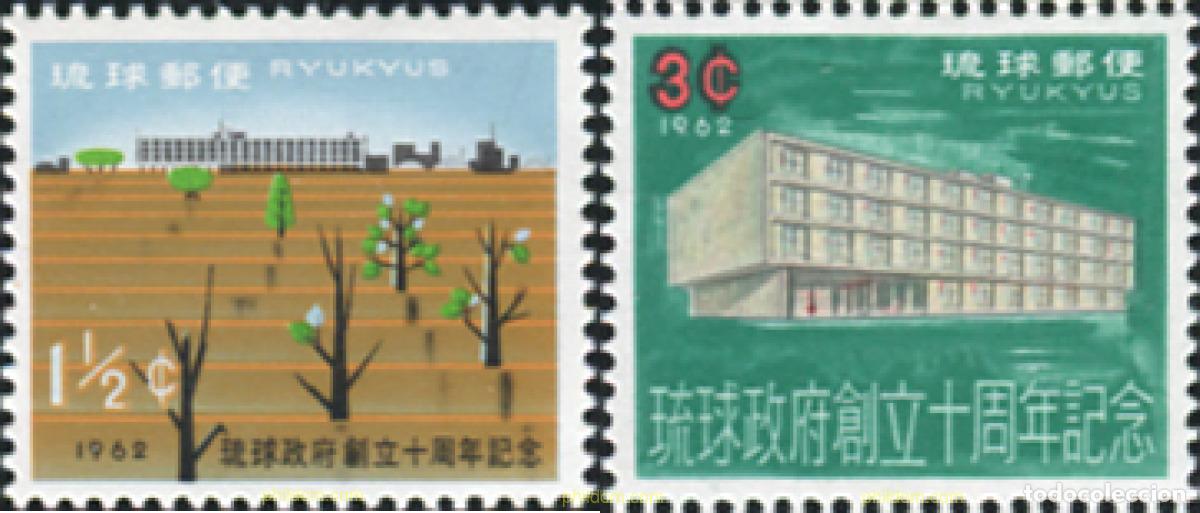 Sellos: 358779 MNH RYU KYU 1962 10 ANIVERSARIO