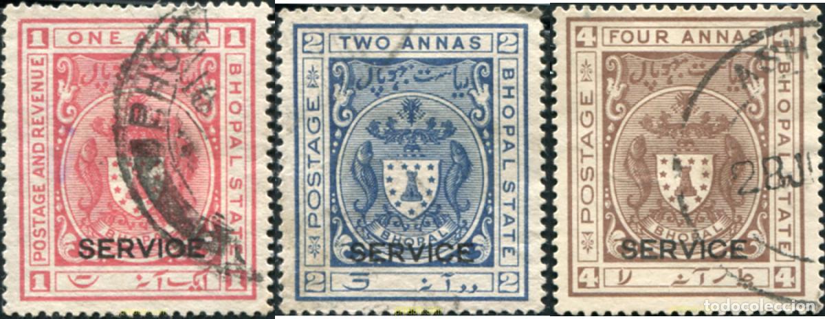 Sellos: 791592 USED BHOPAL 1930 ESCUDOS