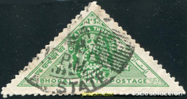 Sellos: 662252 USED BHOPAL 1941 SELLOS DE SERVICIO