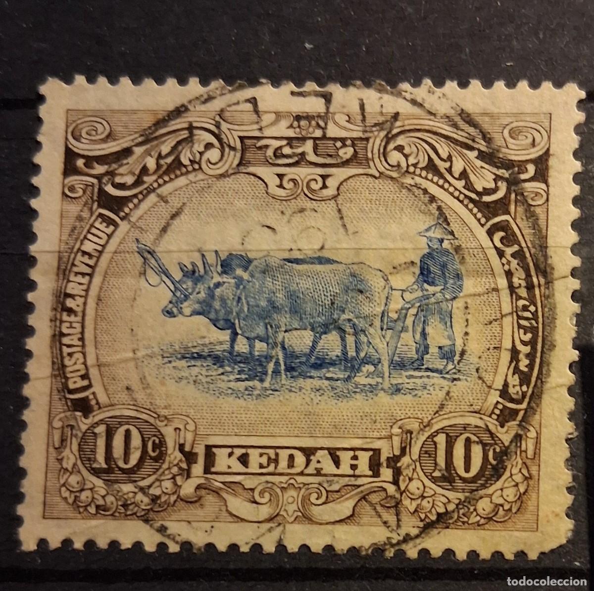 Sellos: MALAYA, KEDAH, 1921, CAT.YT.32.