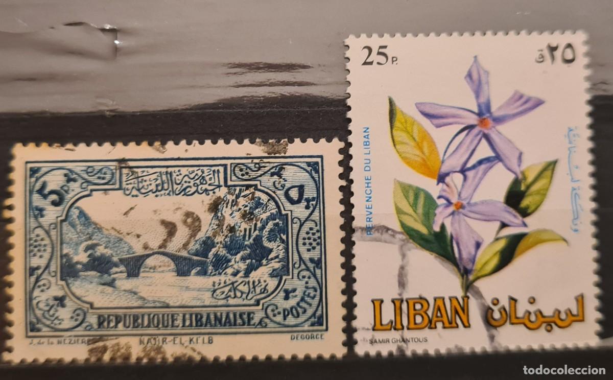 Sellos: Dos sellos de L&iacute;bano