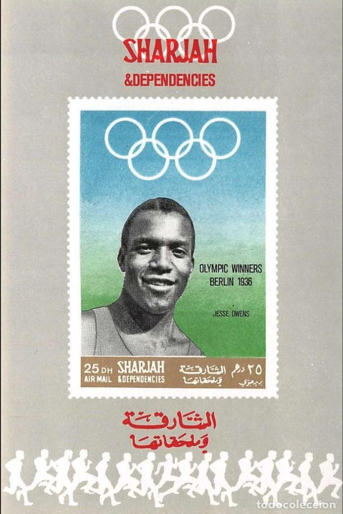 Sellos: SHARJAH 1968 SHEET DELUXE MNH IMPERF JESSIE OWENS JUEGOS OLIMPICOS DE BERLIN OLYMPIC GAMES