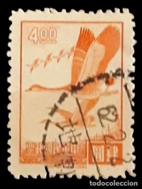 Sellos: TAIW&Aacute;N 1966 Gansos salvajes en vuelo. USADO.