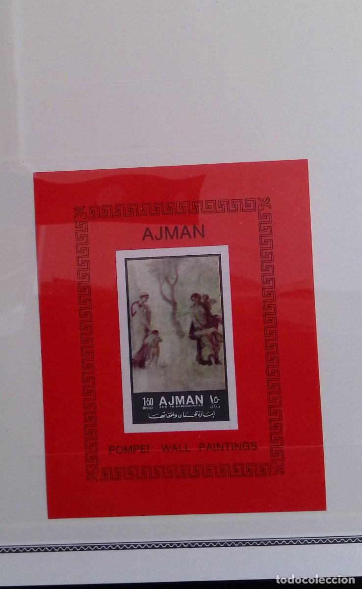 Sellos: O)1972 AJMAN, IMPERFORATED, POMPEI WALL PAINTING, VILLA OF THE MYSTERIES OR REPRESENTATIONS OF WOME