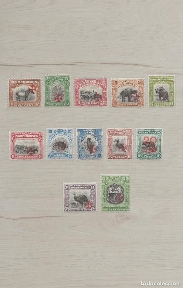 Sellos: North Borneo 1931 - Serie de Fauna y Paisajes (12 Sellos) - Emisi&oacute;n 50 Aniversario - Nuevos