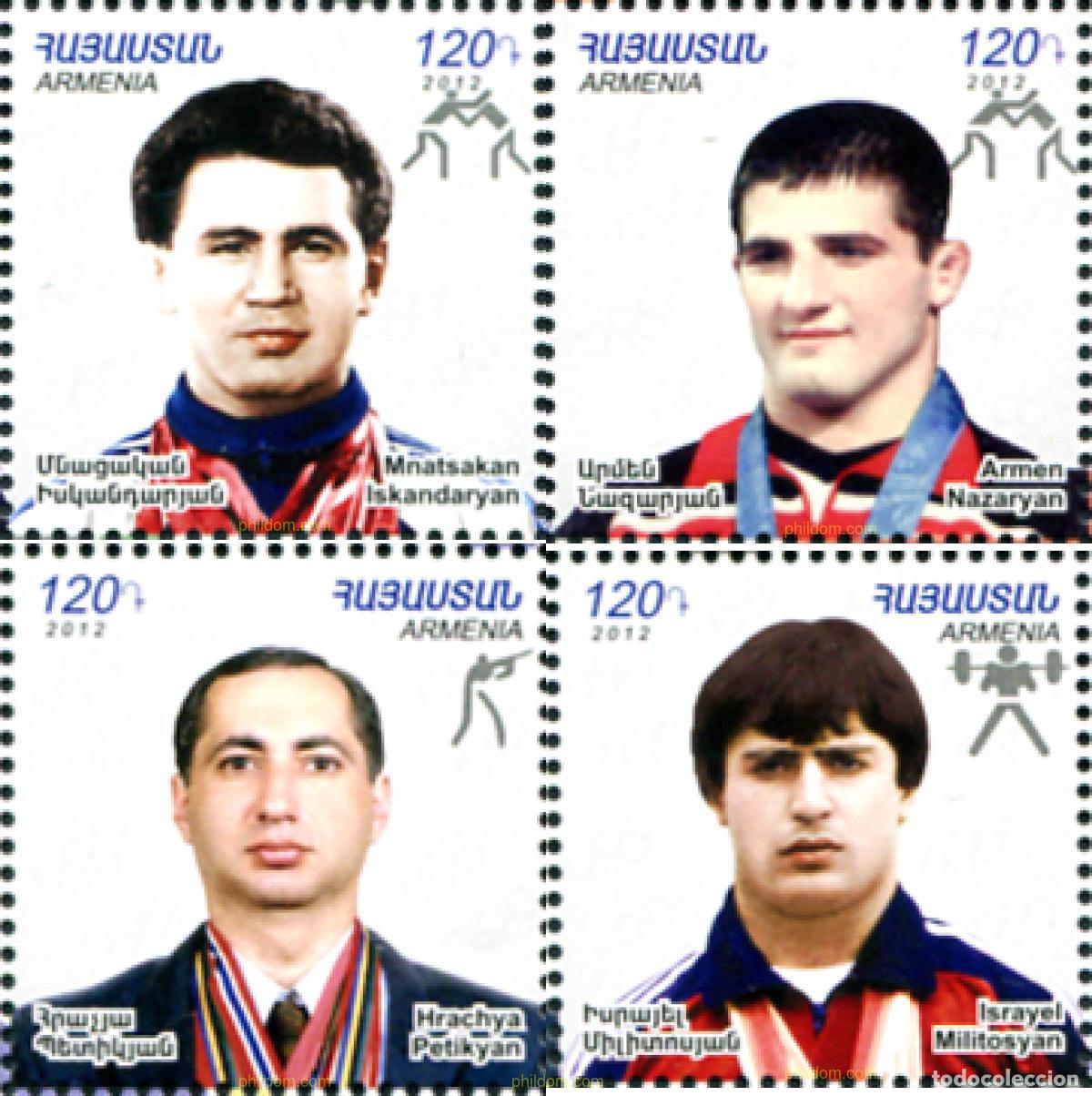 Sellos: 297634 MNH ARMENIA 2012 30 JUEGOS OLIMPICOS DE VERANO LONDRES 2012