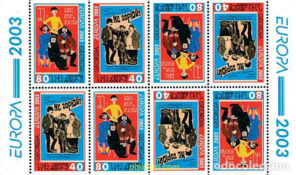 Sellos: 124917 MNH GEORGIA 2003 EUROPA CEPT. ARTE DEL CARTEL
