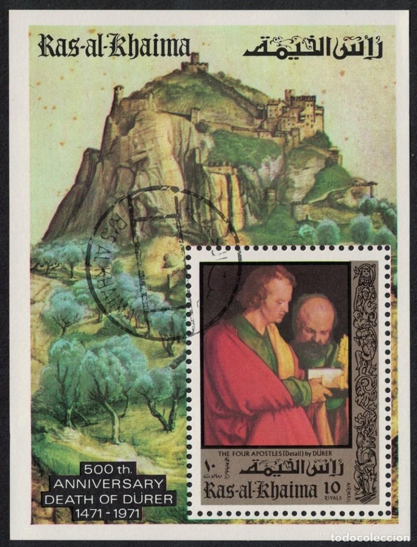 Sellos: RAS AL-KHAIMAH 1971 SHEET USED MNH ALBRECHT DURER ART PAINTINGS ARTE PINTURAS