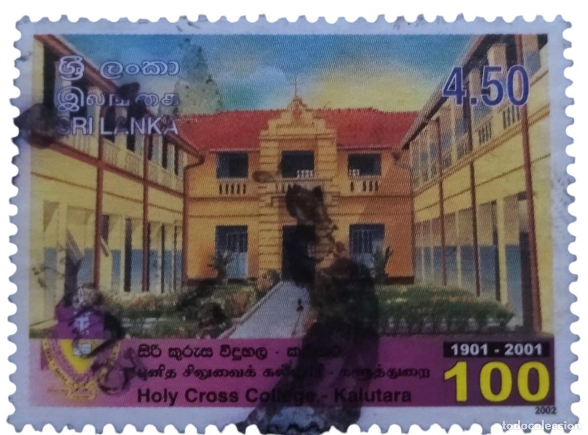 Sellos: SRI LANKA 2002 Centenario del Holy Cross College, Kalutara. USADO.