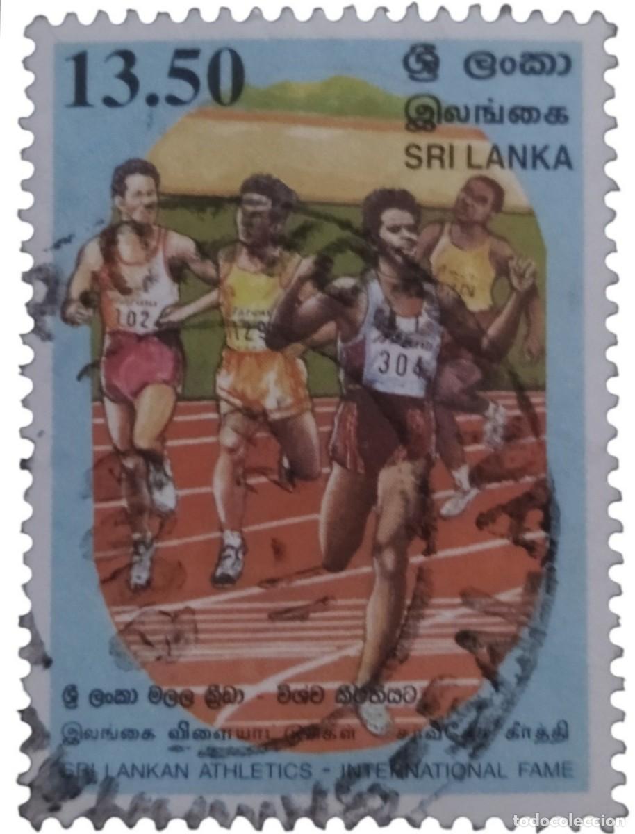 Sellos: SRI LANKA 1999 Logros deportivos. USADO.