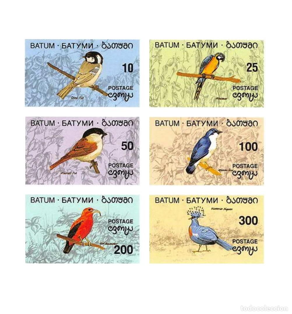 Sellos: BATUM 1994 SHEET MNH IMPERF FAUNA AVES BIRDS PAJAROS OISEAUX UCCELLI PASSAROS VOGELS