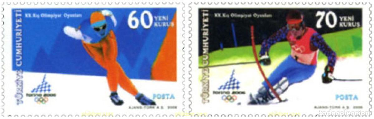 Sellos: 190040 MNH TURQUIA 2006 20 JUEGOS OLIMPICOS INVIERNO TURIN 2006
