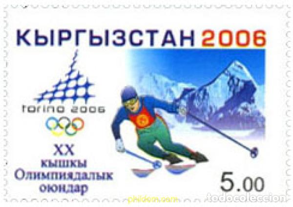 Sellos: 192627 MNH KIRGUIZISTAN 2006 20 JUEGOS OLIMPICOS INVIERNO TURIN 2006