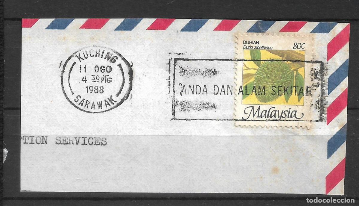 Sellos: MALASIA 1986 scott 331 usado flora- 10/4