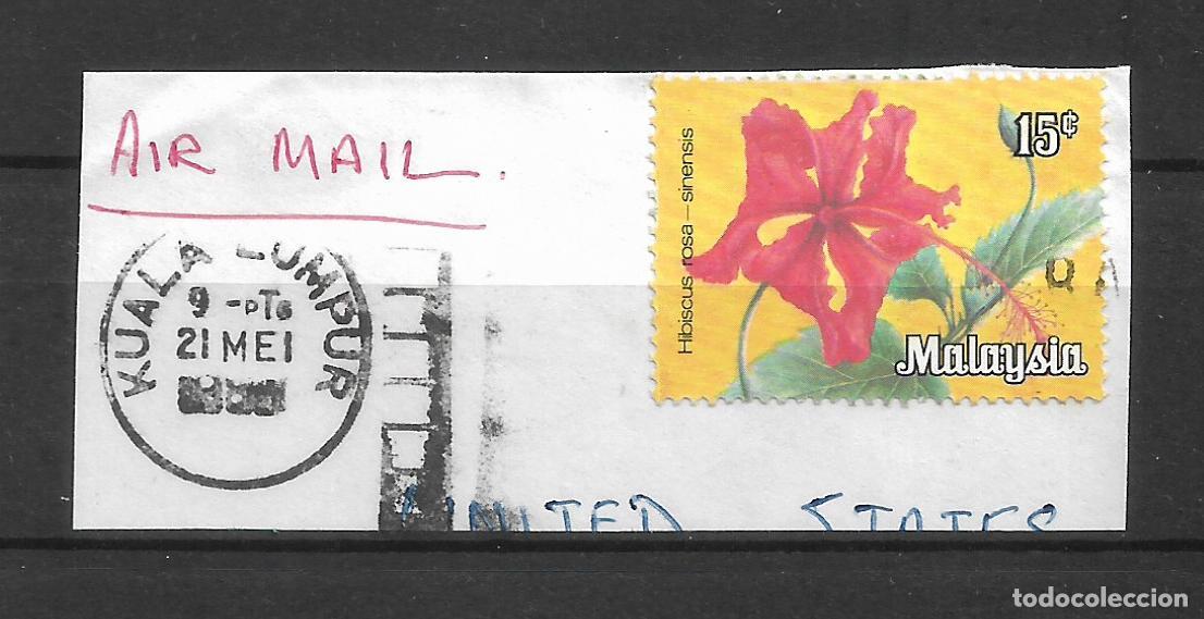 Sellos: MALASIA 1979 scott 195 usado flora- 10/4