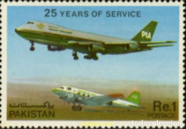 Sellos: 190662 MNH PAKISTAN 1980 25 ANIVERSARIO DE LA COMPA&Ntilde;IA AEREA &rdquo; PAKISTAN INTERNATIONAL AIRWAYS&rdquo;