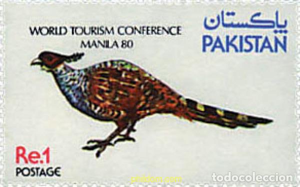 Sellos: 36162 MNH PAKISTAN 1980 CONFERENCIA MUNDIAL DE TURISMO EN MANILA