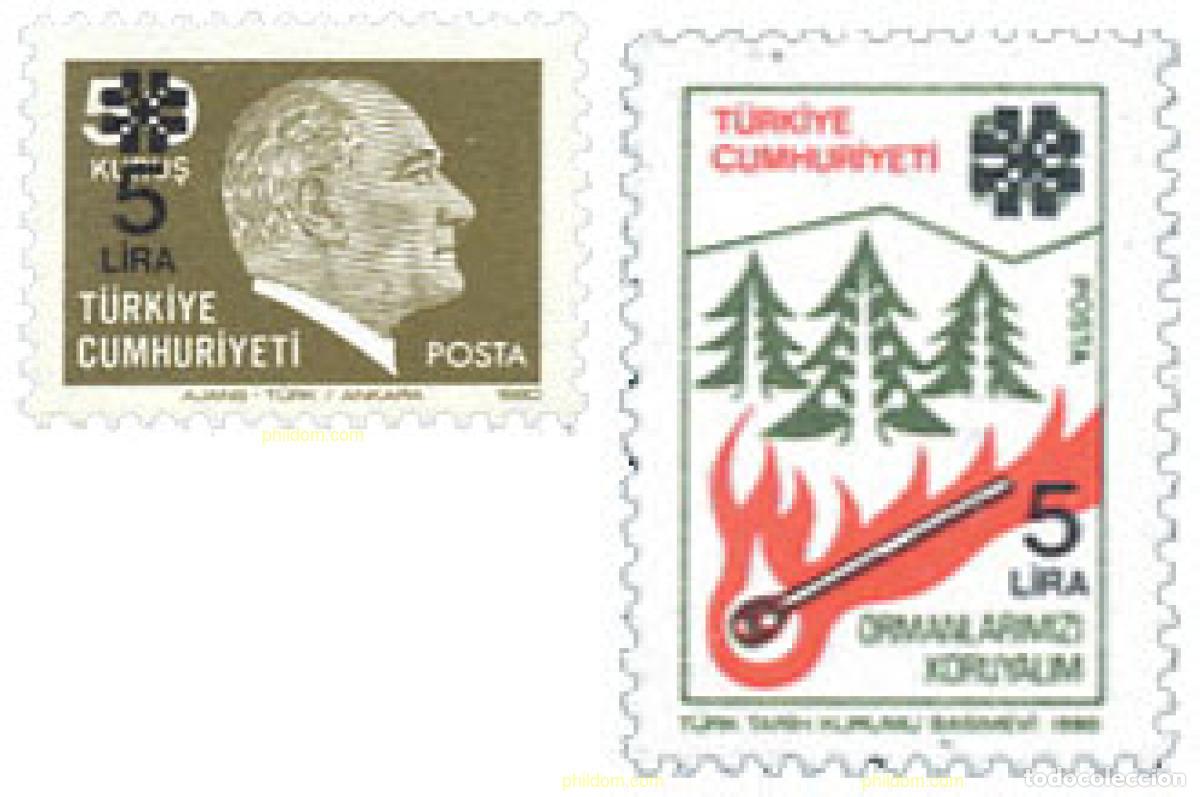 Sellos: 173162 MNH TURQUIA 1983 MOTIVOS VARIOS
