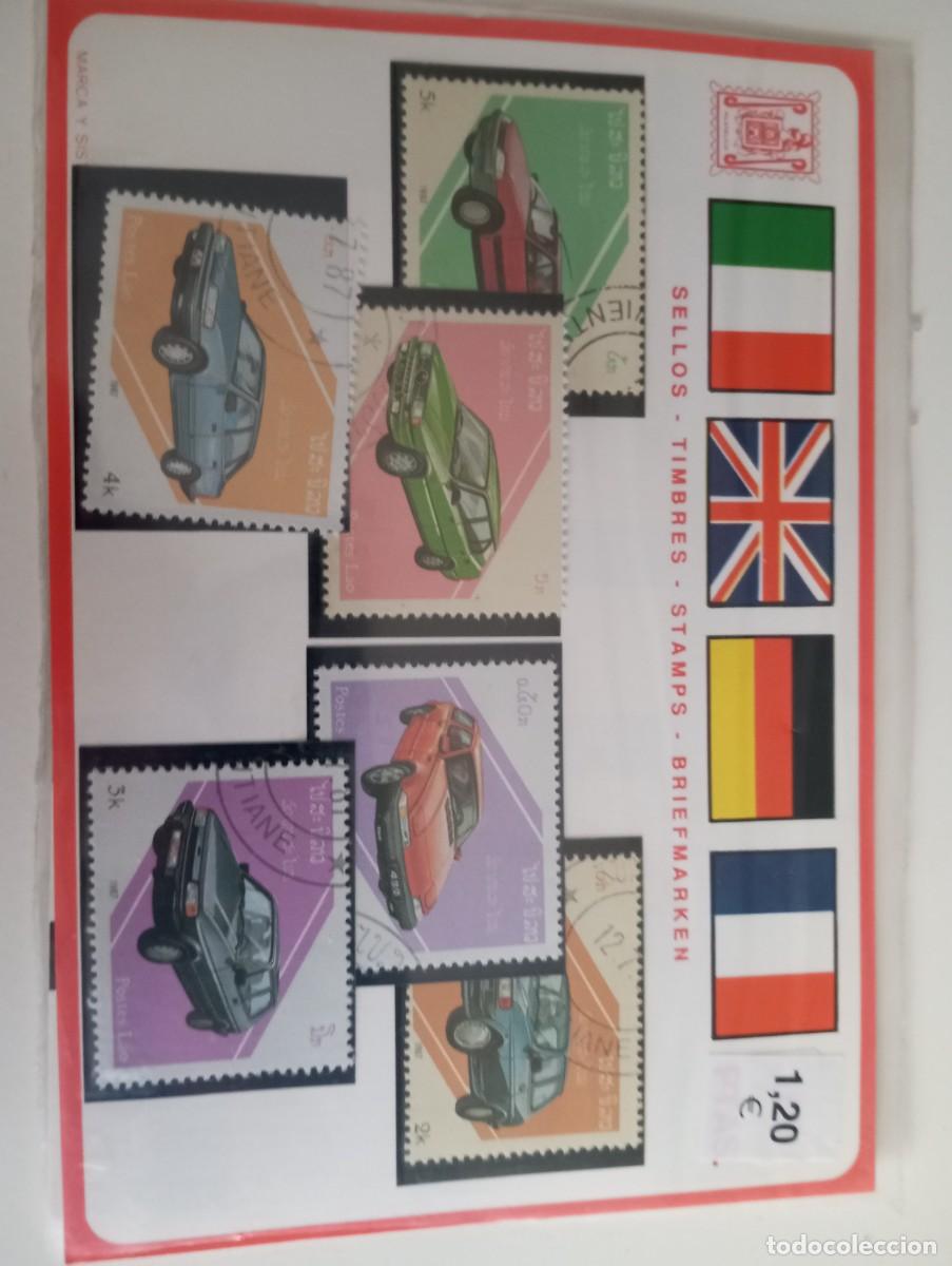 Sellos: LAOS, SERIE DE COCHES. .