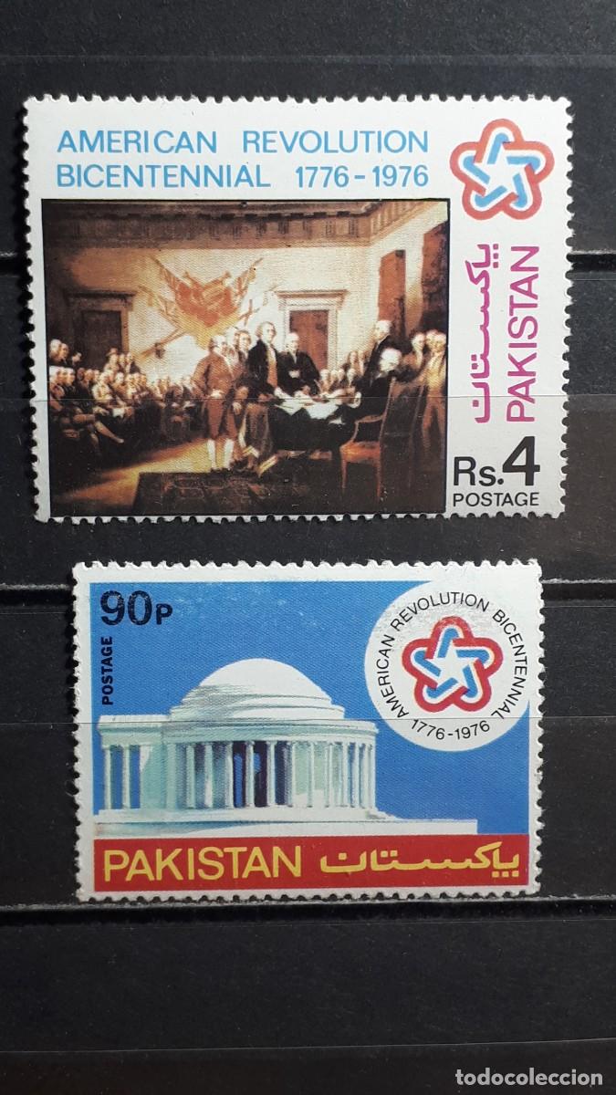 Sellos: PAKIST&Aacute;N. A&Ntilde;O 1976. **. YVERT 415/6
