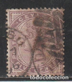 Sellos: CEYLON BRITANICA - CEYLAN // YVERT 107 // 1885 ... USADO