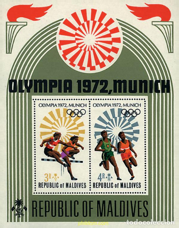 Sellos: 68496 MNH MALDIVAS 1972 20 JUEGOS OLIMPICOS VERANO MUNICH 1972
