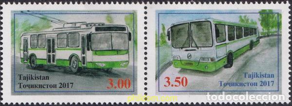 Sellos: 709336 MNH TAYIKISTAN 2017 TRANSPORTES URBANOS - AUTOB&Uacute;S