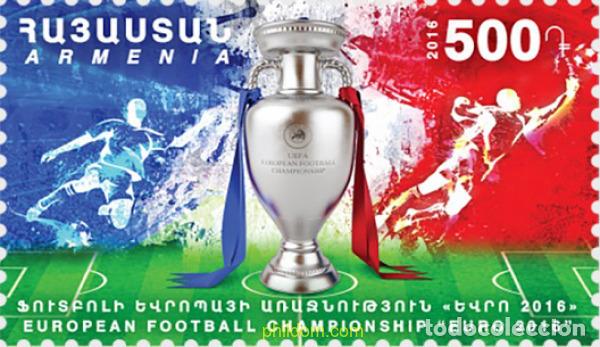 Sellos: 591069 MNH ARMENIA 2016 CAMPEONATOS DE EUROPA DE FUTBOL