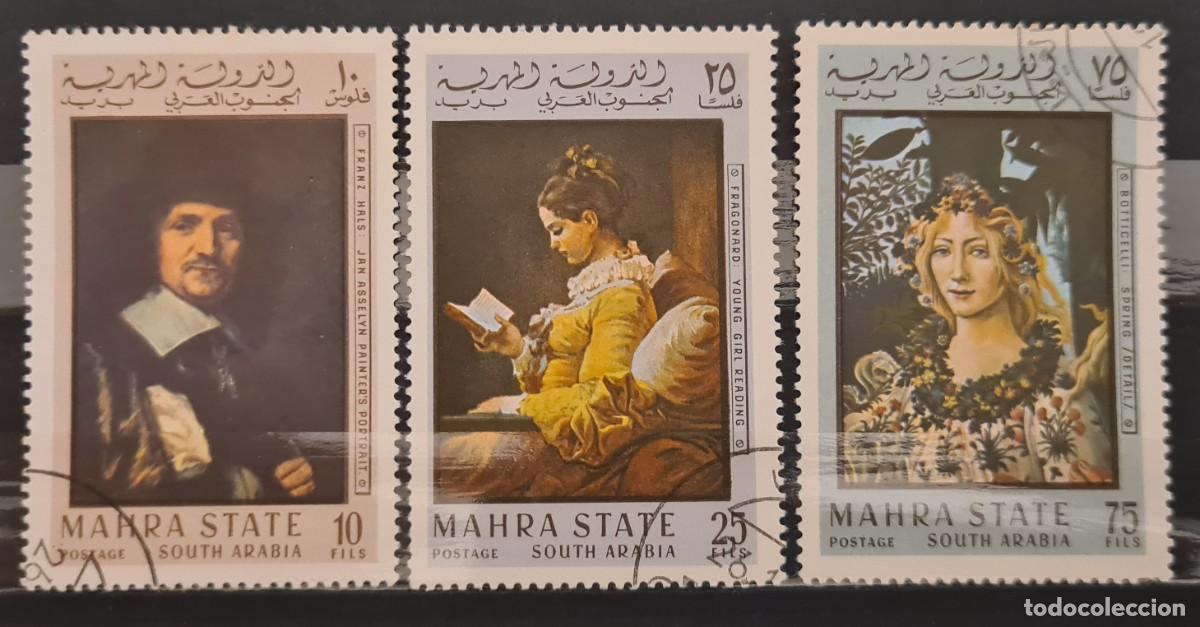 Sellos: Serie de sellos usados de Mahra (Arabia del sur)