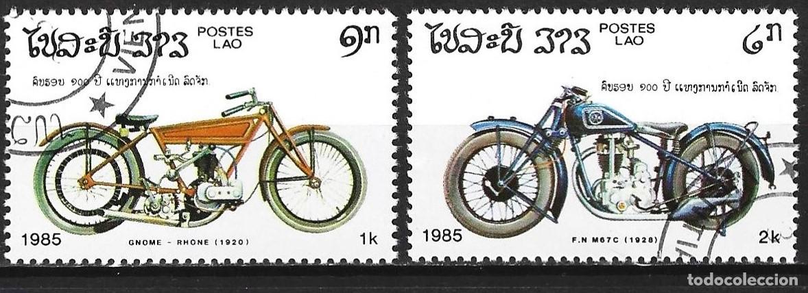 Sellos: Loas 1985 - Mi 822 & 823 - YT 625 & 626 - Motocicletas