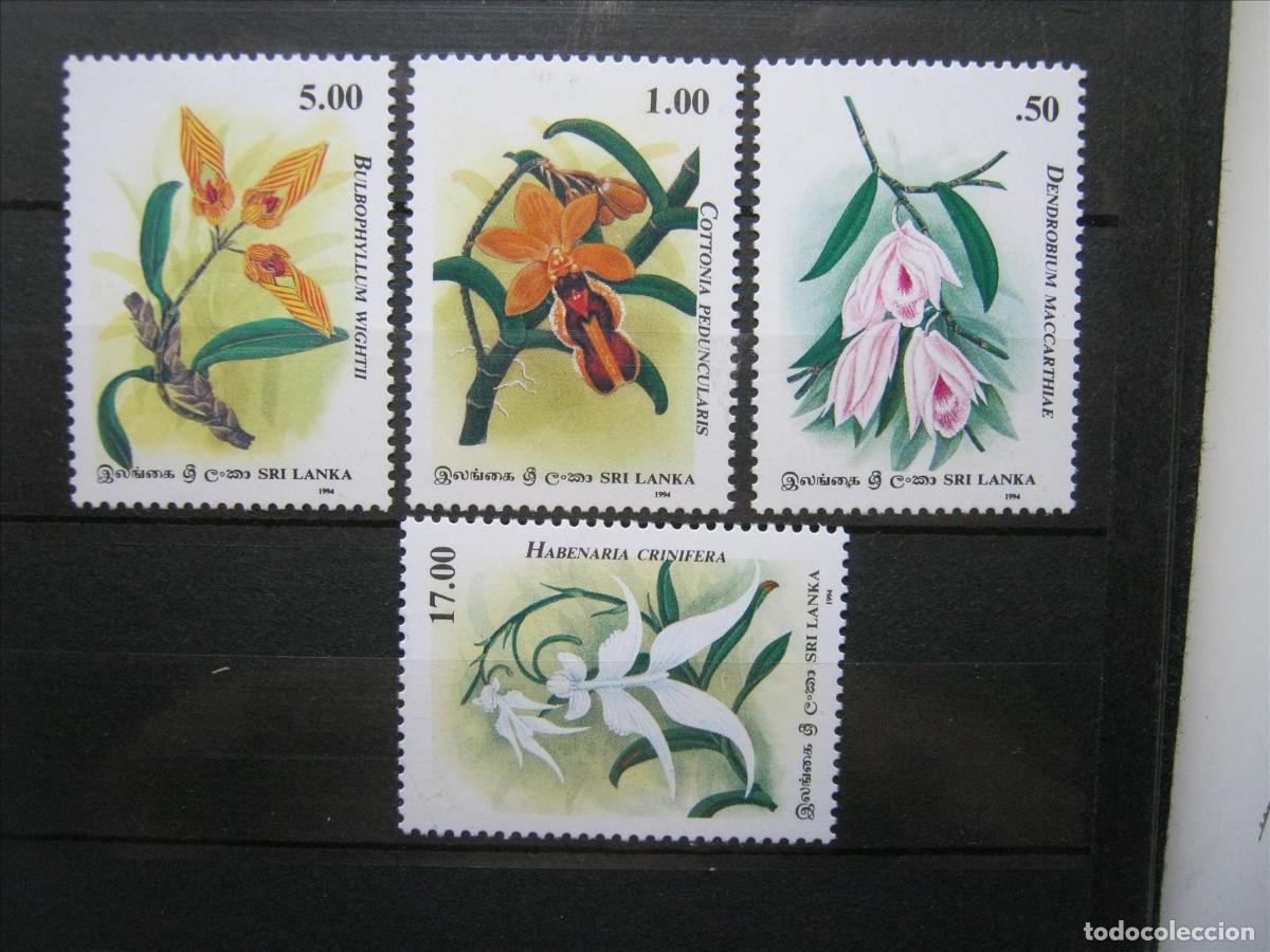 Sellos: SRI LANKA 1994 ORQU&Iacute;DEAS SERIE VLH* LUJO.