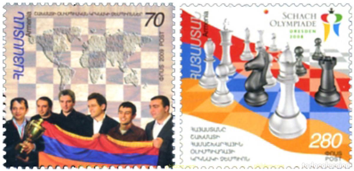 Sellos: 252499 MNH ARMENIA 2009 OLIMPIADA DE AJEDREZ