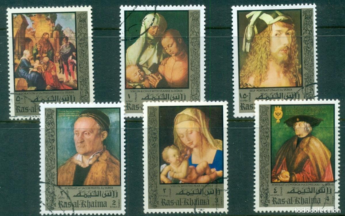 Sellos: RAS AL-KHAIMAH 1971 SERIE 6 STAMPS USED MNH ALBRECHT DURER ART PAINTINGS ARTE PINTURAS